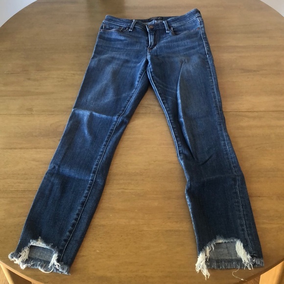 A&F, ‘Harper Low Rise Ankle’ skinny Jean, raw hem, size 25 / 0R - Picture 6 of 8